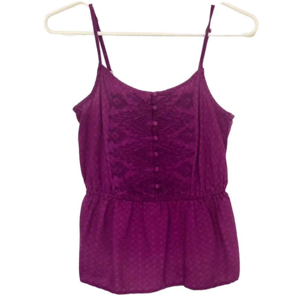 Purple Arizona tank top with adjustable straps